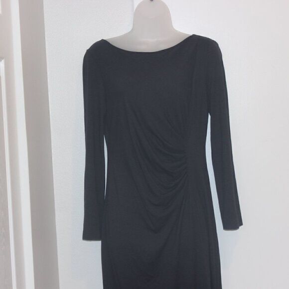 Genny Black Long Sleeve  Dress Women Size 8 - Picture 2 of 13